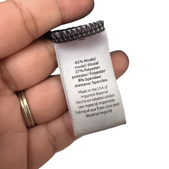 Beyond Yoga Black Velvet Sleeve Jersey Pullover Sweatshirt Womens Size XSmall - Picture 6 of 7